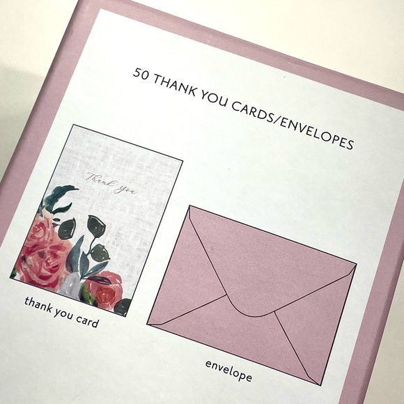 George Stanley Mara-Mi 51531 Blank Thank You Cards/Envelopes 50 Count NWT 3.5x5” - Picture 5 of 13